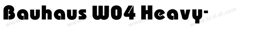 Bauhaus W04 Heavy字体转换